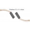 charbons 32 x 11 x 6 mm