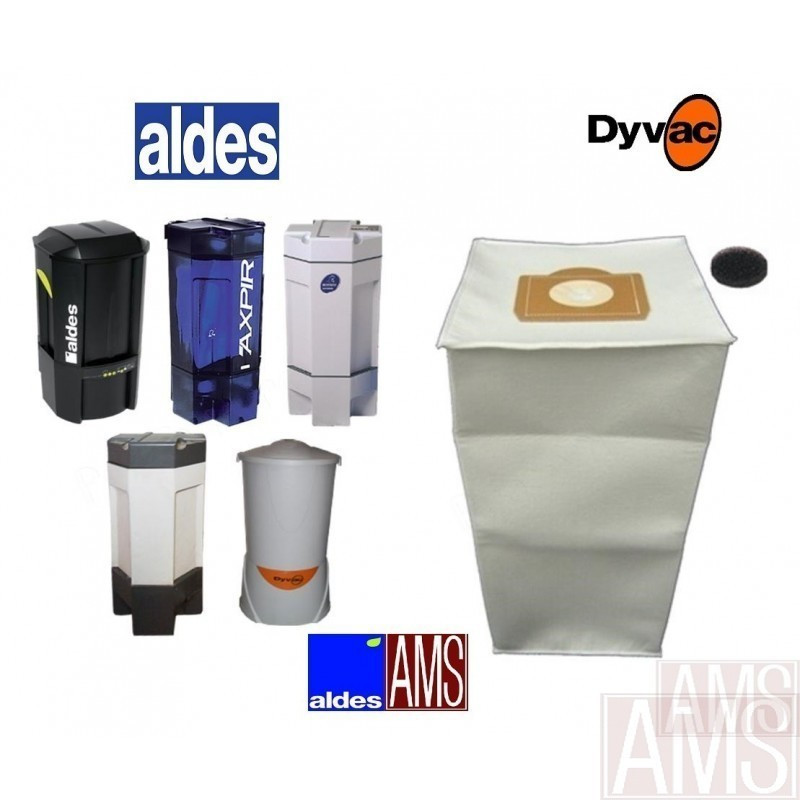 Sac aspirateur universel - Aldes 30l - pour toute centrale d´aspiration  Aldes et Dyvac (sauf C. Smaller et Compacte)