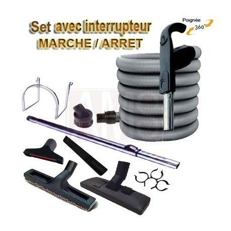 Set 8 accessoires + 1 flexible 9 m premium Plastiflex ON / OFF