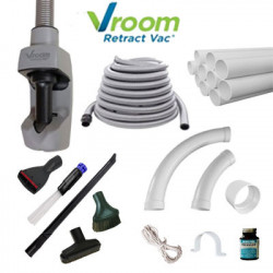 Kit Flexible Vroom Retract Vac 12m