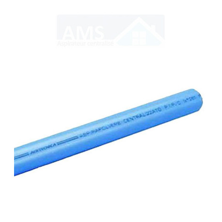 Tube PVC spécial aspiration centralisée de longueur 3 m, Ø 50 mm - Bleu