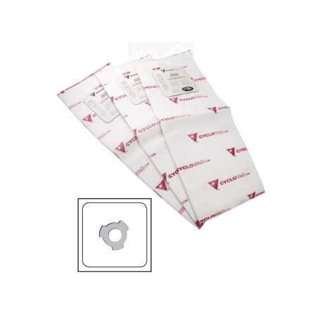 Sacs x3 - 3 dents - 2 filtres carbone / TDSAC84C