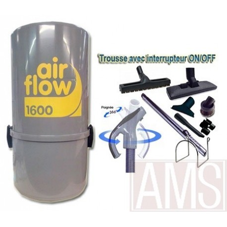 AirFlow 1600w Set de nettoyage 9m + brosses