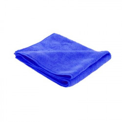 Chiffon microfibre bleue