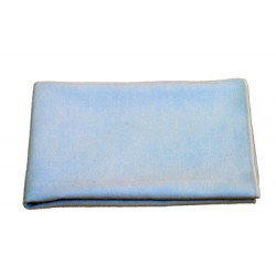 Chiffon microfibre bleue