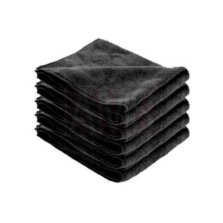 Chiffons microfibre SOFT noir par 5