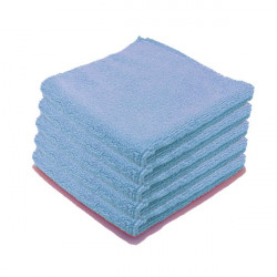 Chiffons microfibre Luxe bleue par 5