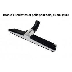 Brosse à roulettes et poils pour sols, 45 cm, Ø 40 - AP458