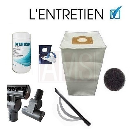 Kit nettoyage voiture Aldes 10 accessoires, compatible avec toutes les  marques d'aspiration centralisée - FRANCE ASPIRATION