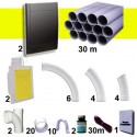 Kit 2 prises Noire RETRAFLEX 9m et 12m