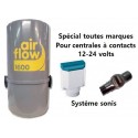 AirFlow 1600w + Sans fil sonis Aspirateur centralisé