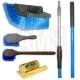 Kit brosses microfibres automobile