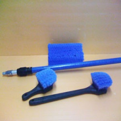 Kit brosses microfibres automobile