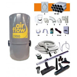 AirFlow 2100w Set flexible on off / 9.10m + accessoires + Kit 2 prises