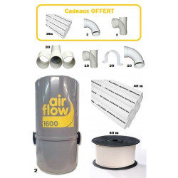 2 Centrales AirFlow 1600w + Divers raccords & PVC