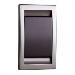 Prise abs inox & anthracite pour aspiration centralisée