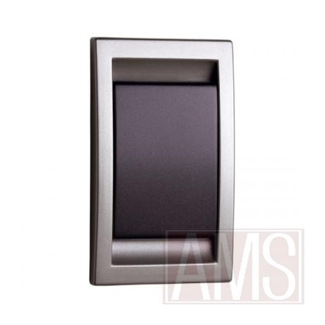 Prise abs inox & anthracite pour aspiration centralisée