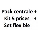 Pack centrale + Set flexible + Kit 5 prises